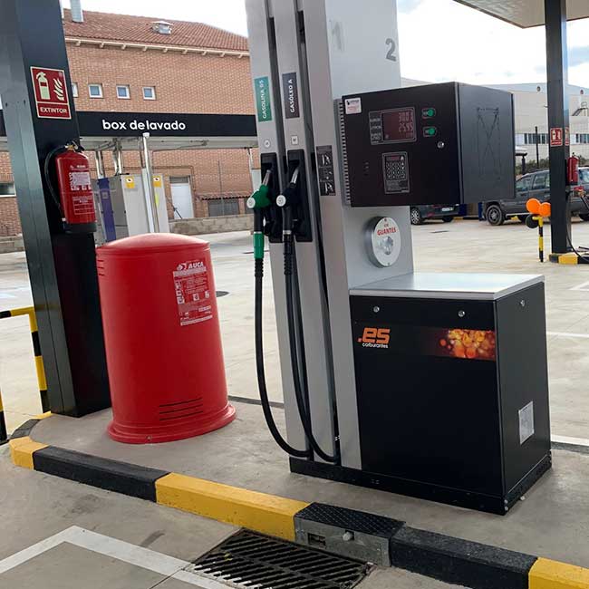 Sistema de extinción manuales y automáticos para gasolineras