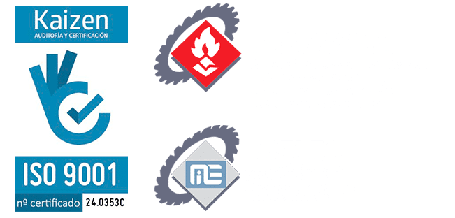 Logos y Certificados: Acvirme - Aselec - Kaizen ISO 9001